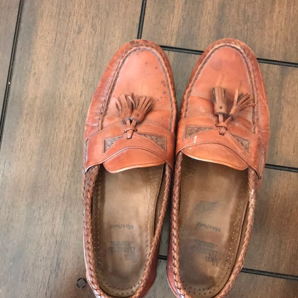 Brown maxfield loafers